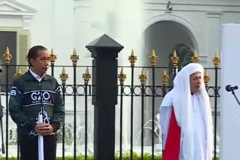 presiden jokowi didamping