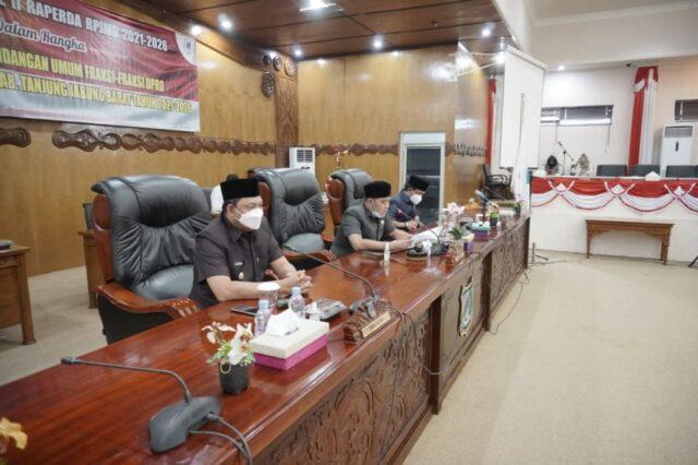 dprd-tanjabbar-gelar-rapat-paripurna-penyampaian-pandangan-umum-fraksi-terhadap-rpjmd-tahun-2021-2026