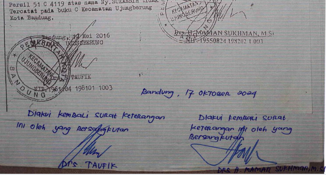 2FotoBeritaPemalsuanTTCamat oleh 407